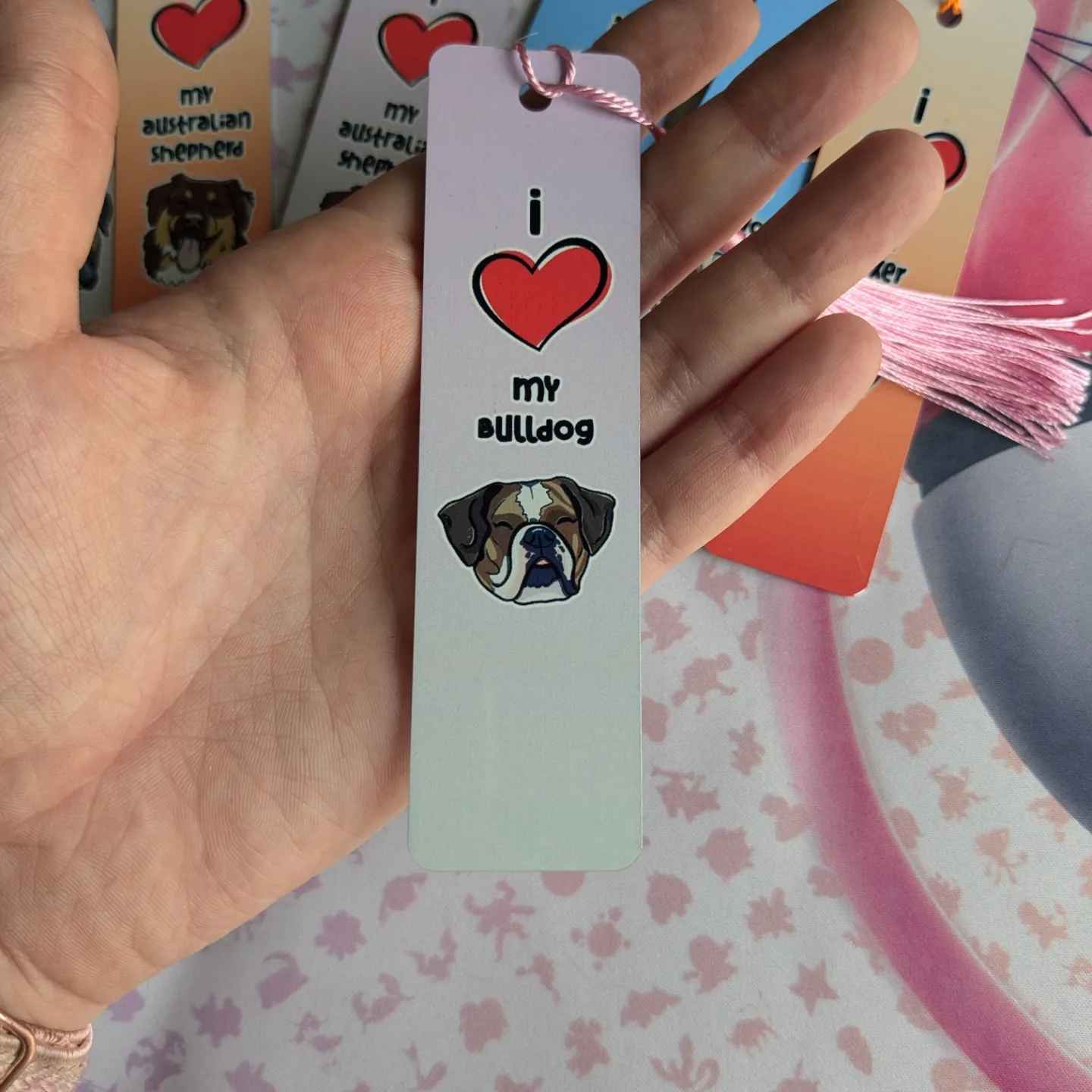 I ❤️ my Australian Shepherd (Blue) Bookmark