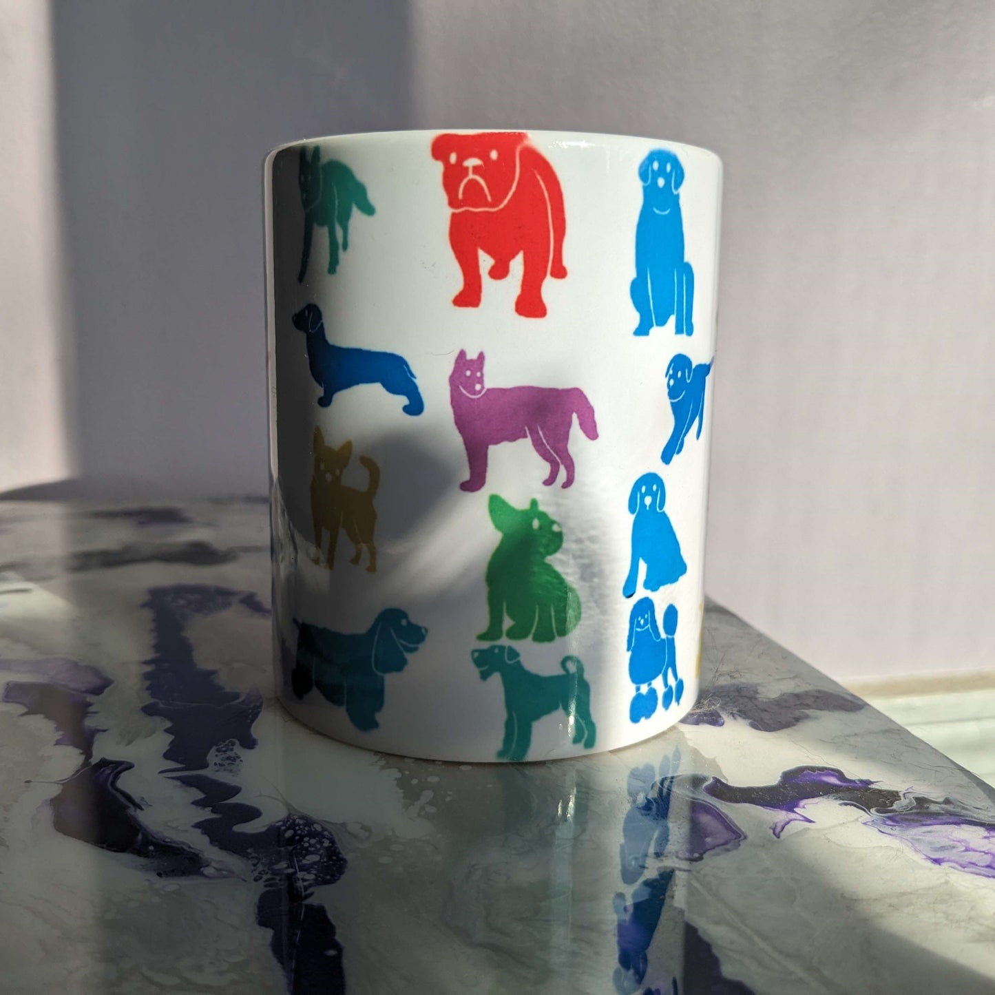 Colorful Dog Breeds Mug