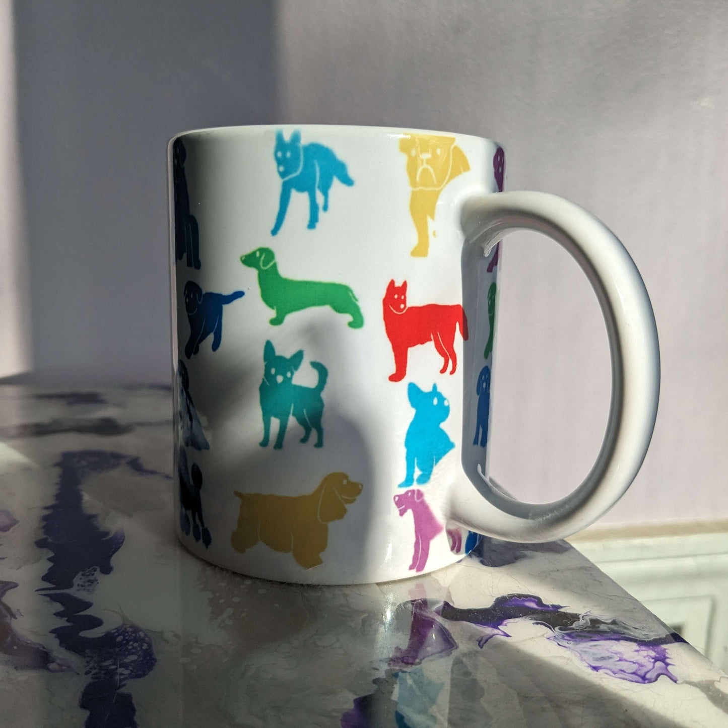 Colorful Dog Breeds Mug