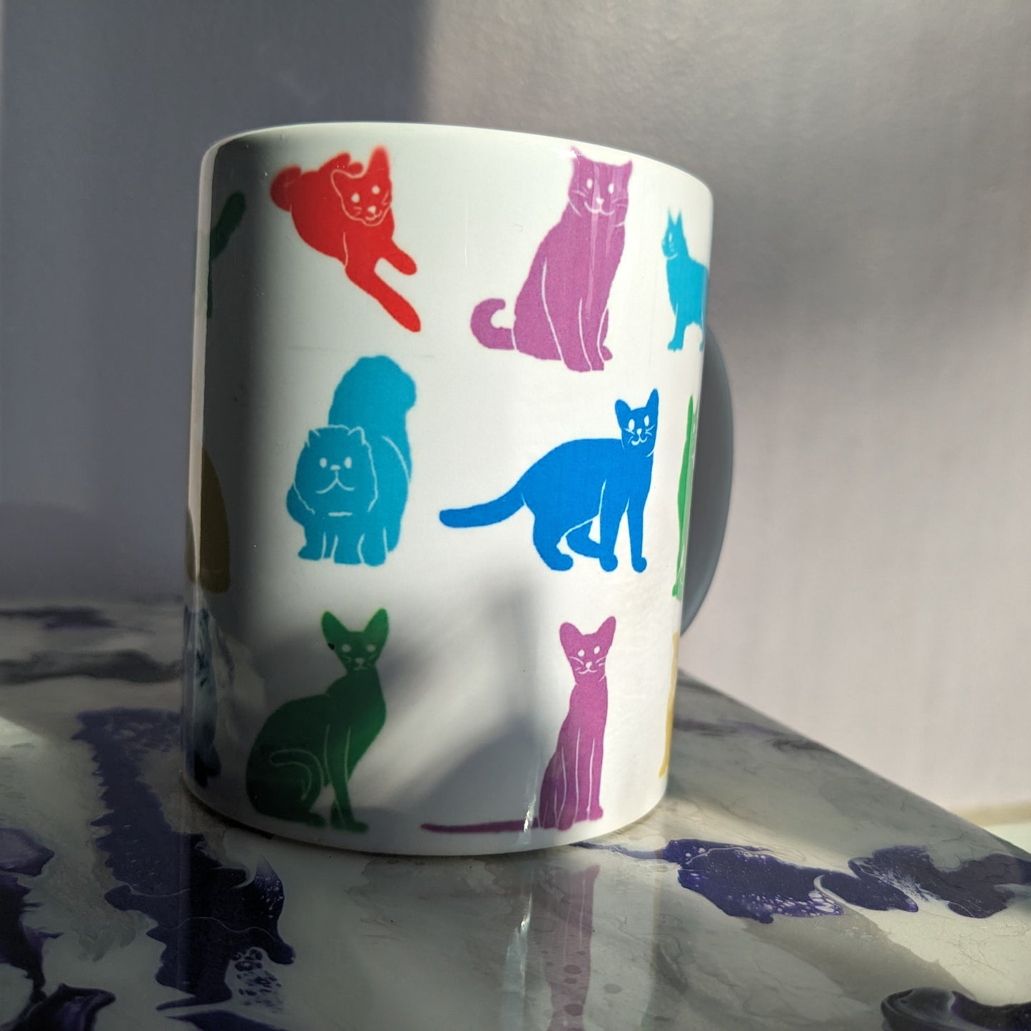 Colorful Cat Breeds Mug