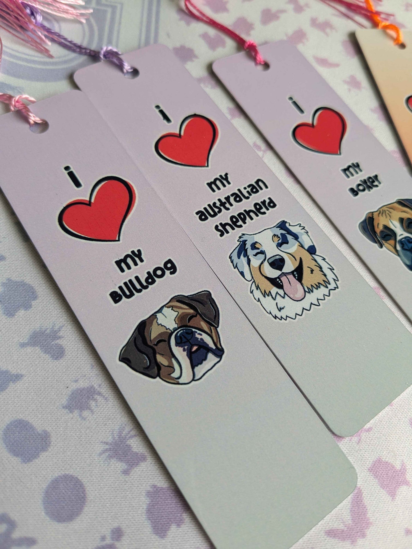 I ❤️ my Australian Shepherd (Blue) Bookmark