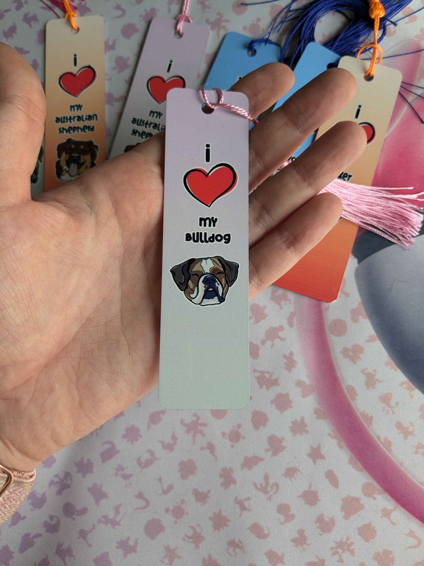 I ❤️ my Australian Shepherd (Blue) Bookmark