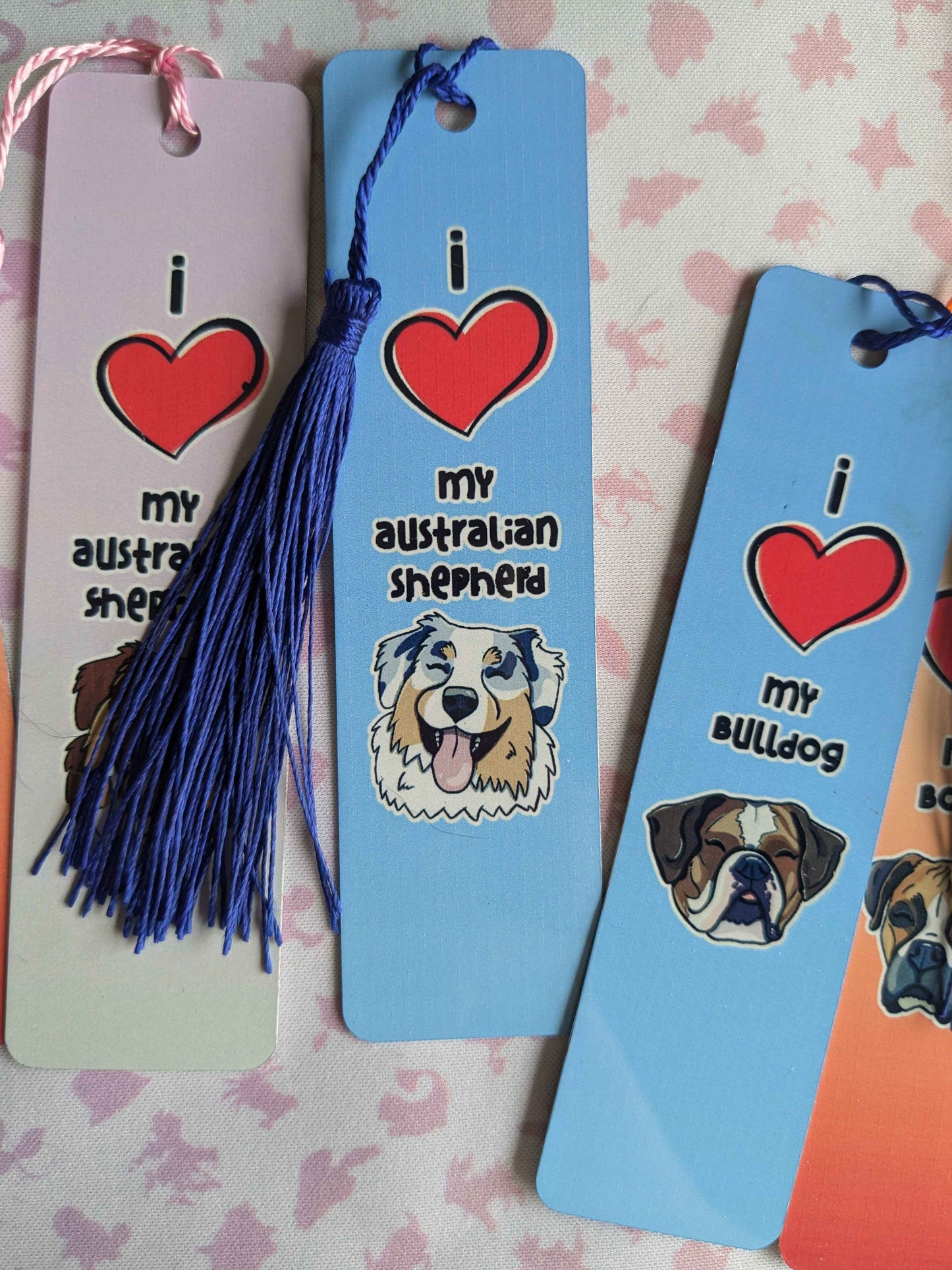 I ❤️ my Australian Shepherd (Blue) Bookmark