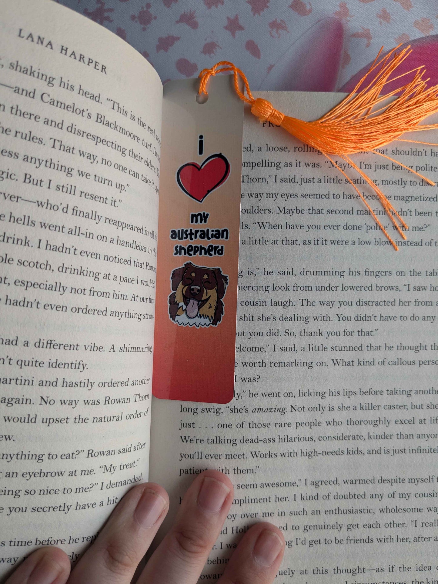 I ❤️ my Australian Shepherd (Blue) Bookmark