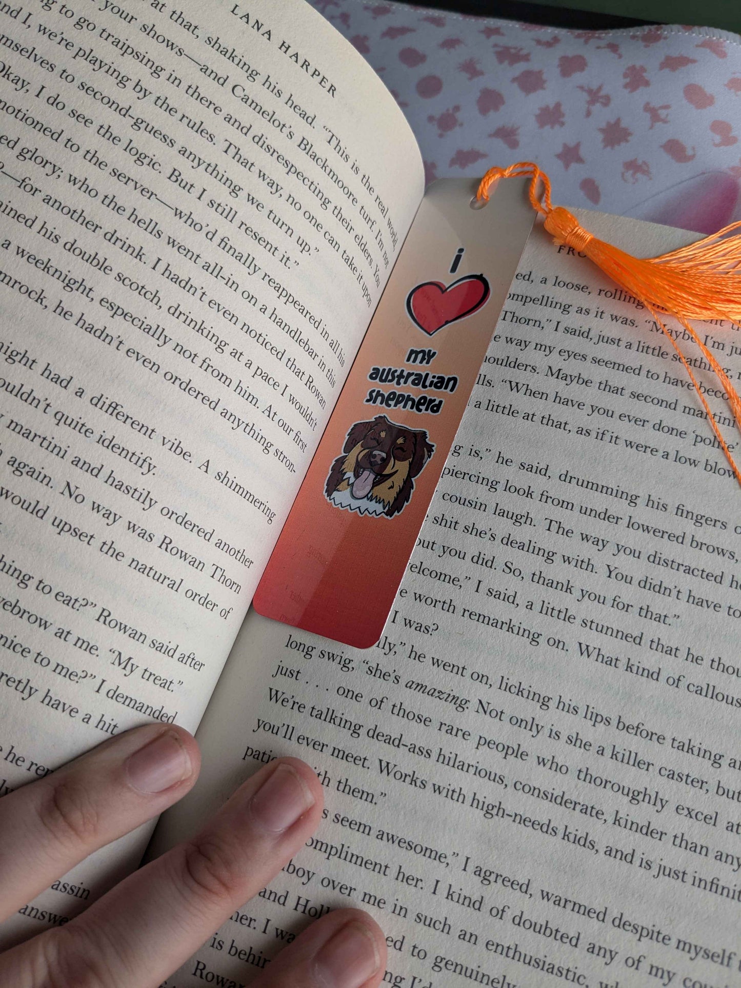 I ❤️ my Australian Shepherd (Blue) Bookmark