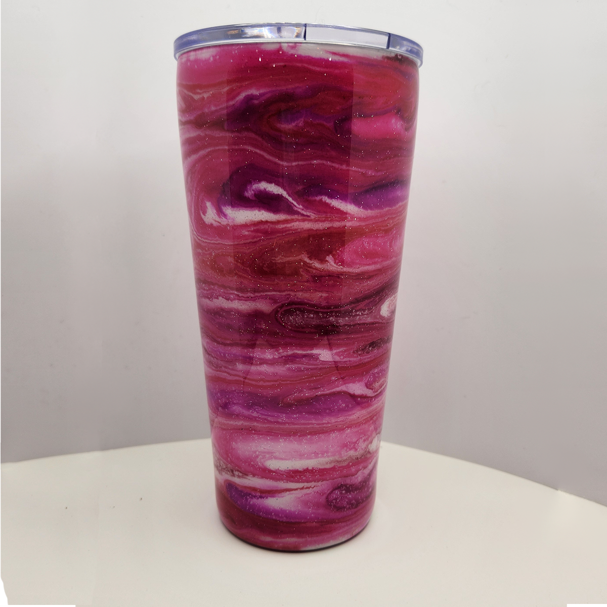 Red Swirls Tumbler